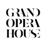 Grand Opera House logo in bold black text on a white background, reflecting its elegant and classic branding