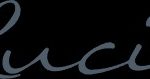 Handwritten 'Lucia' logo in elegant cursive font on a transparent background for branding or personalisation purposes