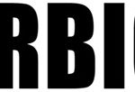 York Barbican logo, black text on white background, emphasising architectural style, cultural venue in York, England
